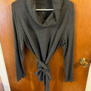 Talbots Dark Gray Cowl Neck Sweater